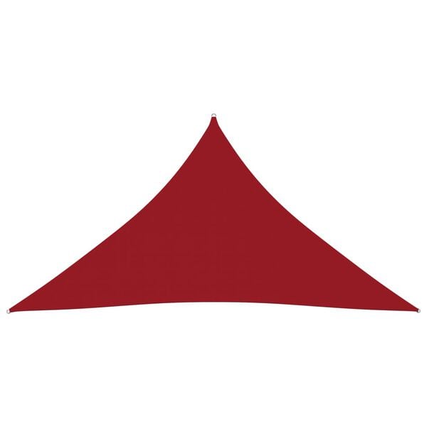 vidaXL Voile de parasol tissu oxford triangulaire 5x6x6 m rouge