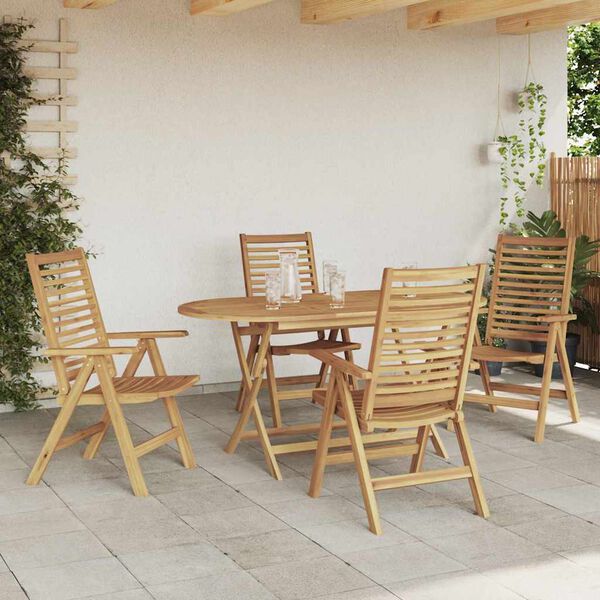 vidaXL Ensemble de salle à manger pour jardin 5 pcs Marron