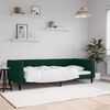 vidaXL Lit de repos sans matelas vert fonc&eacute; 90x200 cm velours