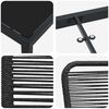 vidaXL Ensemble de salle &agrave; manger pour jardin 5 pcs Noir