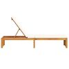 vidaXL Transat Marron 55 x 200 x 94cm Bois d'acacia massif
