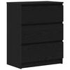 vidaXL Buffet en ch&ecirc;ne noir 60x35x76 cm bois d'ing&eacute;nierie