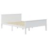vidaXL Cadre de lit sans matelas blanc bois de pin massif 140x200 cm