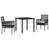vidaXL Ensemble de salle &agrave; manger pour jardin 5 pc Beige polyrotin