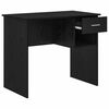vidaXL Bureau avec tiroir Ch&ecirc;ne noir 90 x 49 x 75 cm Bois d'ing&eacute;nierie