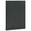 vidaXL Cloison de séparation 3 panneaux Anthracite 120x180 cm Acier