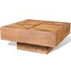 vidaXL Table basse carr&eacute;e Marron Bois massif de manguier
