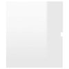 vidaXL Ensemble de meubles de salle de bain 2 pcs blanc brillant