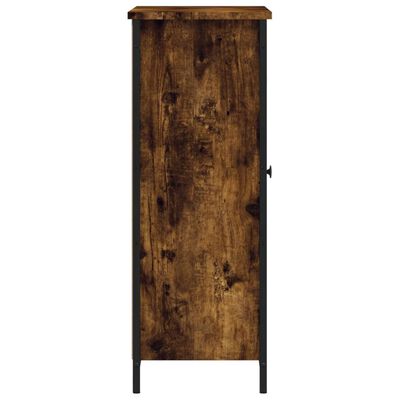 vidaXL Buffet chêne fumé 70x30x80 cm bois d'ingénierie