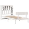 vidaXL Lit bibliothèque sans matelas blanc 75x190cm bois de pin massif