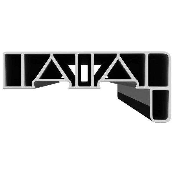 vidaXL Appui de fen&ecirc;tre Anthracite avec grain de bois 60 x 10 x 4,5 cm