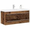 vidaXL Meuble de Lavabo de Salle de Bain avec tiroir 2 pcs Bois Ancien