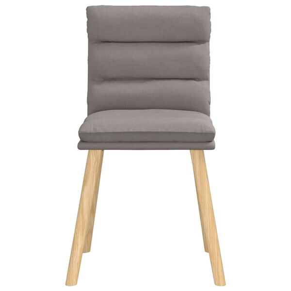 vidaXL Chaises &agrave; manger lot de 6 taupe tissu