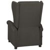 vidaXL Fauteuil de massage Taupe Tissu