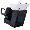 vidaXL Unit&eacute; de rin&ccedil;age de shampoing avec chaise de salon Similicuir