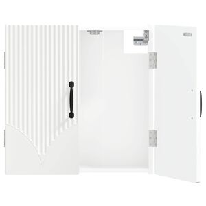 vidaXL Cabinet pour cible HOORN Blanc 52,5 x 10,5 x 53,5 cm