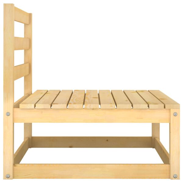 vidaXL Salon de jardin 2 pcs avec coussins Bois de pin massif