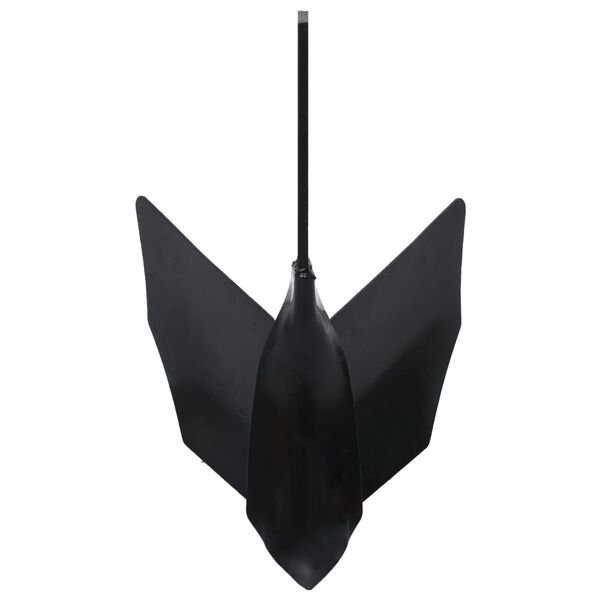 vidaXL Accessoire de charrue &agrave; timon Noir M&eacute;tal