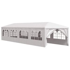 vidaXL Tonnelle de jardin 3x12 m Blanc