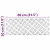 vidaXL Nez de marche Rectangulaire 4 pcs Argent&eacute; 80 x 30 cm Aluminium