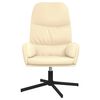 vidaXL Chaise de relaxation Blanc cr&egrave;me Similicuir