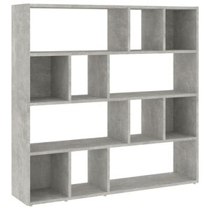 vidaXL Biblioth&egrave;que/S&eacute;parateur de pi&egrave;ce Gris b&eacute;ton 105x24x102 cm