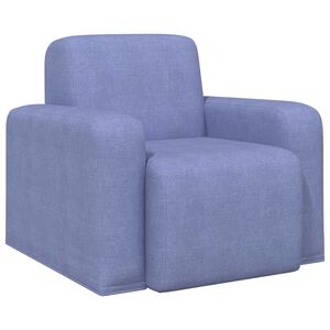 vidaXL Fauteuil Bleu denim Tissu