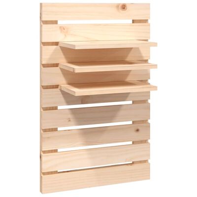 vidaXL Étagères de chevet murales 2 pcs Bois de pin massif