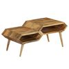 vidaXL Table basse Bois de manguier massif 104x50x45 cm