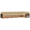 vidaXL Ensemble de canap&eacute;s d'ext&eacute;rieur 6 pc Naturel et Beige