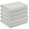 vidaXL Tissu de Table 5 pc Rond Blanc &Oslash; 160 cm