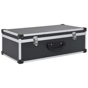 vidaXL &Eacute;tui de CD pour 80 CD Aluminium ABS Noir