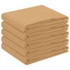 vidaXL Tissu de Table 5 pc ovale Beige 130 x 220 cm Polyester