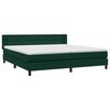 vidaXL Sommier &agrave; lattes de lit et matelas vert fonc&eacute; 200x210cm velours