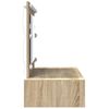 vidaXL Table de Toilette Marron 100 x 40 x 70 cm Bois d'ing&eacute;nierie