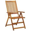 vidaXL Chaises inclinables de jardin lot de 2 Bois solide d'acacia