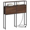 vidaXL T&ecirc;te de lit de rangement Ch&ecirc;ne marron 90 cm Bois d'ing&eacute;nierie