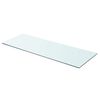 vidaXL Panneau pour &eacute;tag&egrave;re Verre transparent 80 x 30 cm