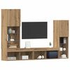 vidaXL Meuble TV 4 pcs ch&ecirc;ne artisanal Bois d'ing&eacute;nierie