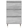vidaXL Buffet gris b&eacute;ton 40x35x70 cm bois d'ing&eacute;nierie