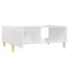 vidaXL Table basse blanc brillant 90x60x35 cm bois d'ingénierie