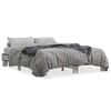 vidaXL Cadre de lit sans matelas sonoma gris 150x200 cm