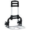 vidaXL Chariot de transport pliable 70 kg Aluminium Argent&eacute;