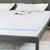 vidaXL Matelas Blanc 180 x 200 cm Tissu jacquard