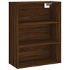 vidaXL Buffet haut Ch&ecirc;ne marron 69,5x34x180 cm Bois d'ing&eacute;nierie