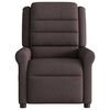 vidaXL Fauteuil de massage inclinable Marron fonc&eacute; Tissu