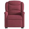 vidaXL Fauteuil inclinable rouge bordeaux tissu