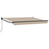 vidaXL Auvent r&eacute;tractable Beige 3 x 2 m 100% Polyester et Aluminium