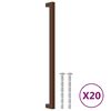 vidaXL Poign&eacute;es d'armoire 20 pcs bronze 320 mm acier inoxydable