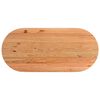 vidaXL Table &agrave; manger 220x100x74 cm bois de ch&ecirc;ne massif ovale